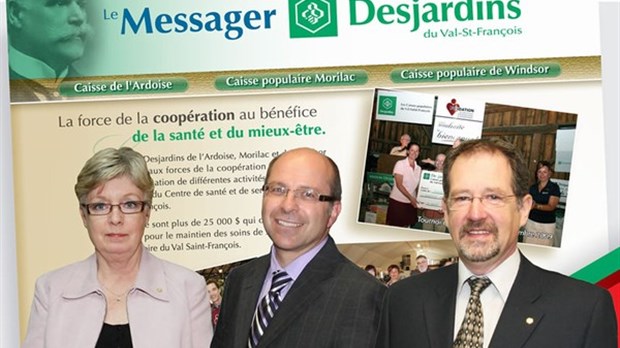 Première parution du Messager Desjardins du Val-Saint-François