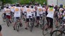 Les cyclistes du Centre de jeunesse de l’Estrie se sont arrêtés à Richmond