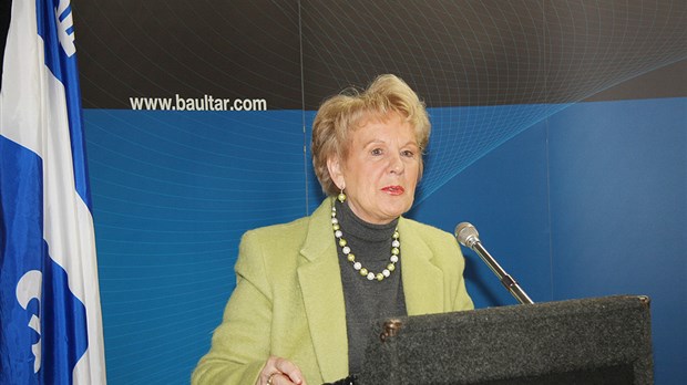 Conférence de presse donnée par Baultar Mme Monique Gagnon-Tremblay