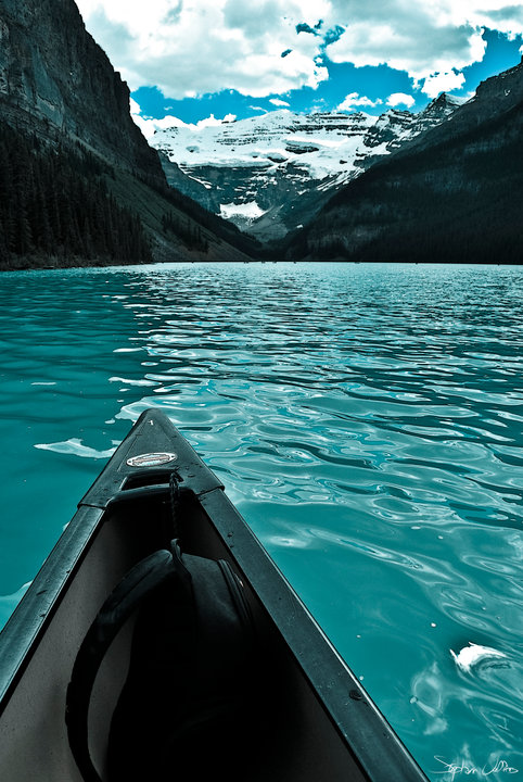 Canoe sur le Lake Louise