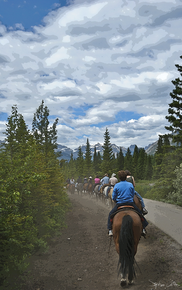 Riding in the Candadien Rockies 