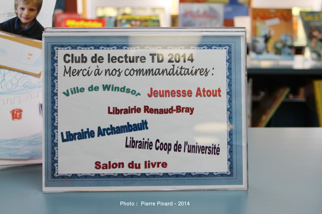 Bibliothèque - club de lecture 2014