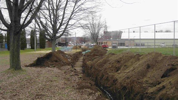 Creusage d’une tranchée à Richmond