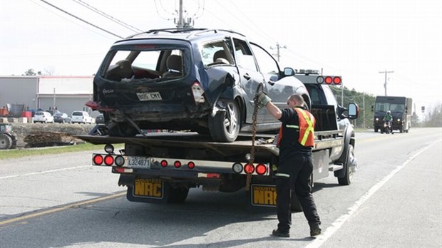 Accident sur la 249 à la sortie de Windsor