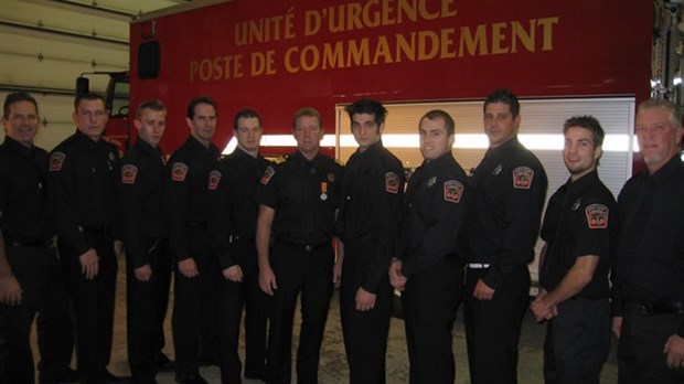 De nouveaux pompiers et un exercice  pour la Régie de sécurité incendie de la région de Richmond