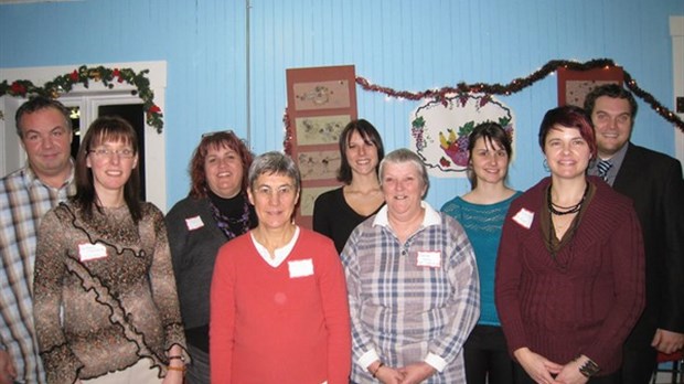 Le personnel du Rivage du Val-Saint-François fête Noël