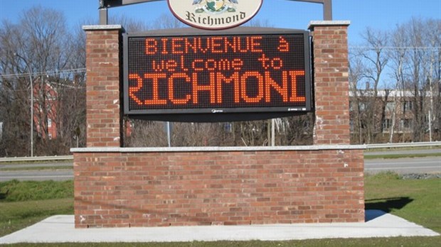 Panneau électronique d'information à Richmond