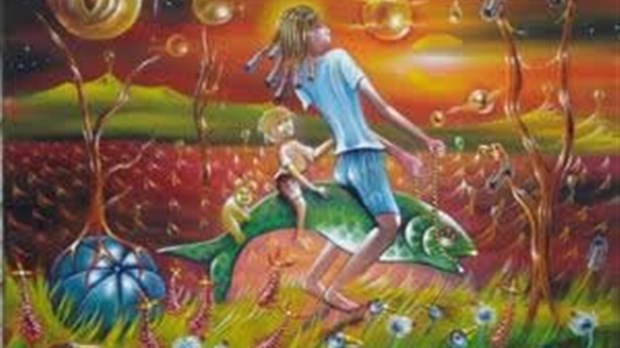 Surréalisme et héliocentrisme à la galerie Courant d’Art avec le peintre Steeve Lechasseur