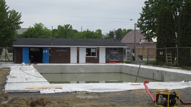 Travaux à la piscine municipale de Richmond