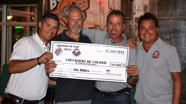 Tournoi de golf au profit des Chevaliers de Colomb de St-Denis en collaboration avec le Brasserie