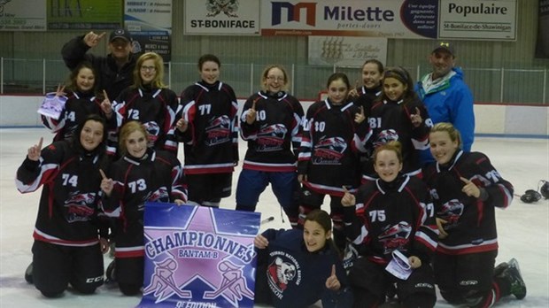 Métro Brunelle bantam B féminin remporte la bannière à Saint-Boniface.