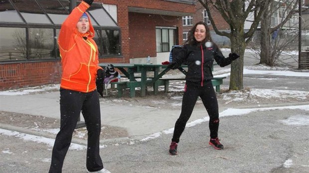 Plaisirs d’hiver à Windsor. a manqué de neige