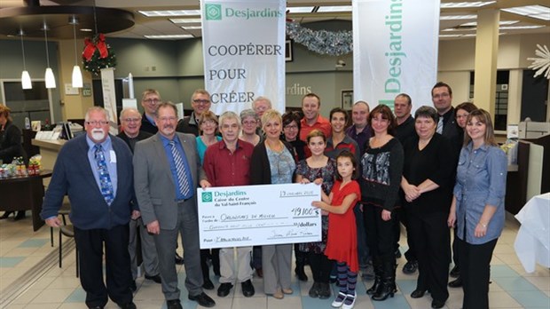Soutien de la Caisse Desjardins du Centre du Val-Saint-François à huit organismes