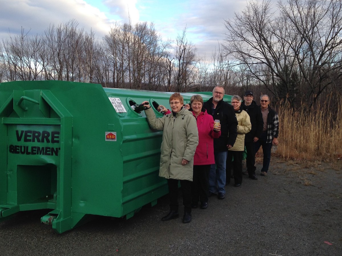 À StDenisdeBrompton, 17 tonnes de verre récupérées en 6 mois