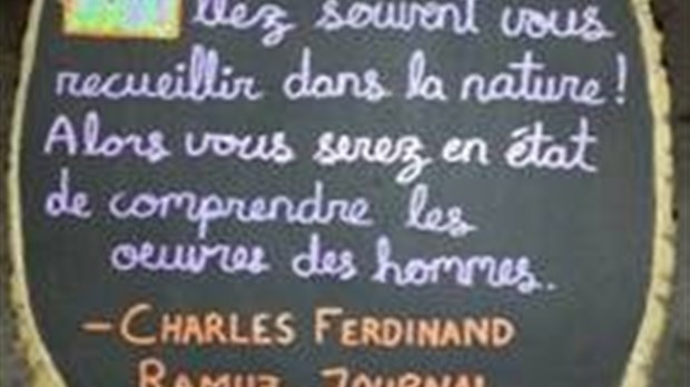 De la poésie dans les sentiers de la Poudrière de Windsor
