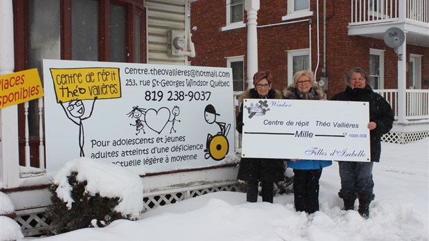 Un don des Filles d’isabelle pour le Centre Théo Vallières