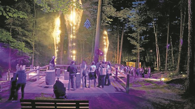 La magie de Foresta Lumina prend son envol vers le centre-ville de Coaticook!