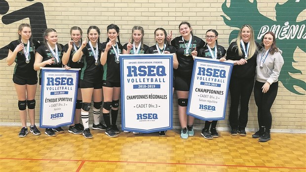 Volley-Ball : belle saison pour les cadettes de l’Escale et du Tournesol