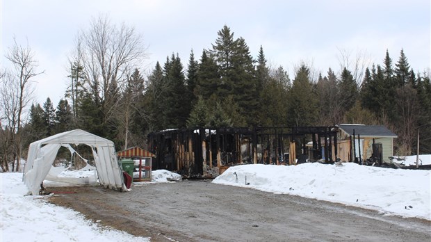 Maison rasée par un incendie