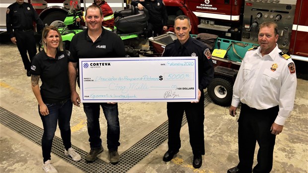 Corteva agriscience remet 5000 $ aux pompiers de Richmond