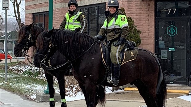 Policiers à cheval à Windsor