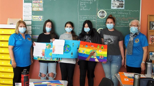La branche Lions des Sources souligne les participations au concours des affiches de la paix 2021