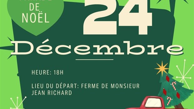 Parade de Noël à Wotton le 24 décembre