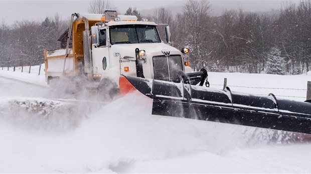 Opération de déneigement à Windsor