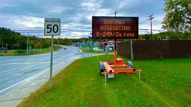 Les travaux de réaménagement de l’intersection de la 249 et du 2e rang débutent