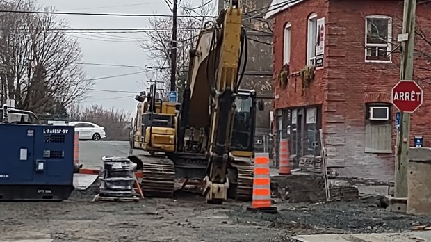 Les travaux sur la rue du Carmel sont amorcés à Danville