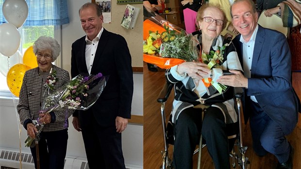 Deux résidentes des Sources célèbrent leur 100e anniversaire de naissance