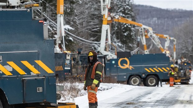 Des centaines d’abonnés d’Hydro-Québec privés d’électricité