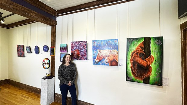 En février, Annie-Joële Boulanger présente son exposition solo Courrier du cœur