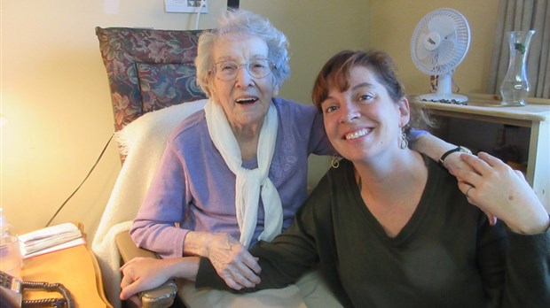 Bibiane Lussier célèbre son 104e anniversaire