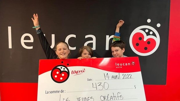 Trois jeunes de la région amassent de l’argent pour Leucan Estrie