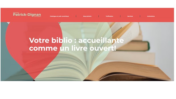Nouveau site web pour la Bibliothèque Patrick-Dignan