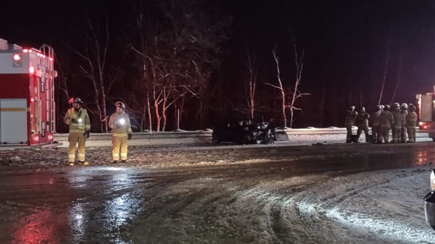 Collision frontale sur la 255 à Val-des-Sources