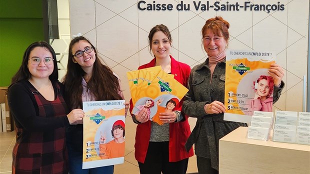 Lancement du trio étudiant Desjardins pour l’emploi dans le Val-Saint-François