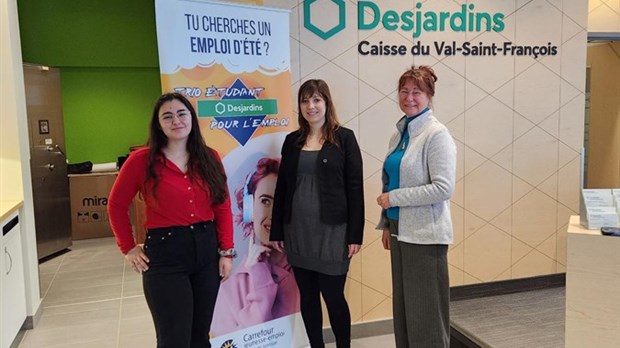 Lancement du Trio étudiant Desjardins pour l’emploi dans le Val-Saint-François