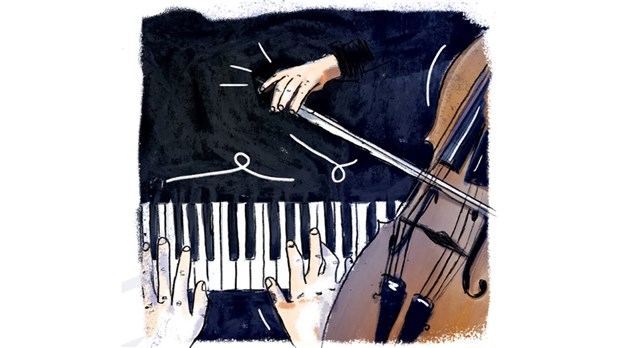 La pianiste Chloé Dumoulin et le violoncelliste Ernesto Insam au Camillois