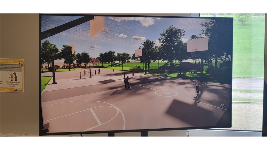 Un réaménagement complet de la cour de l’école La Passerelle à Val-des-Sources