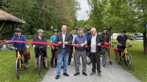 Lancement de la saison de vélo et inauguration de la réouverture du sentier de l’Ardoise