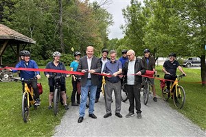 Lancement de la saison de vélo et inauguration de la réouverture du sentier de l’Ardoise