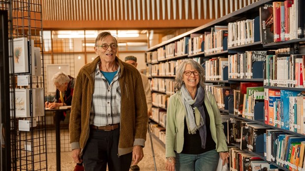 L’artiste Line Blouin a reçu l’auteur et acteur Robert Lalonde