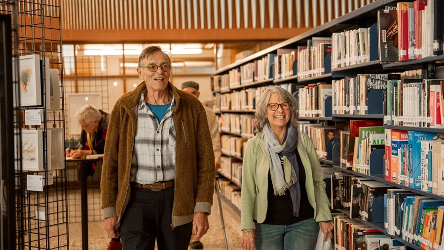 L’artiste Line Blouin a reçu l’auteur et acteur Robert Lalonde