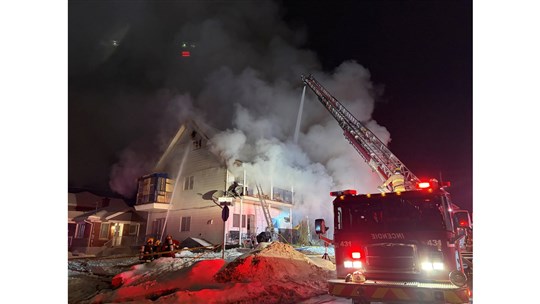 Incendie majeur dans un immeuble de 11 logements à Richmond