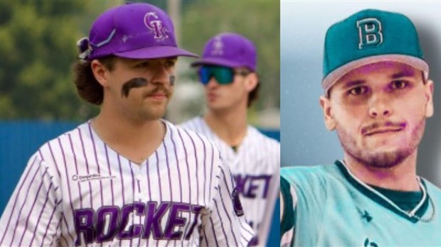 Deux jeunes de la région repêchés au sein de la ligue de baseball majeur du Québec