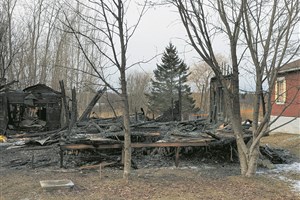Une résidence réduite en cendres à Danville