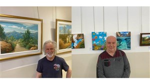 Les œuvres de Donald Mercier et Mario Morand en exposition dans les couloirs du CSSS des Sources