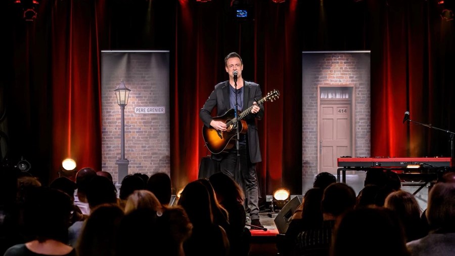 Étienne Drapeau de passage à Saint-Adrien